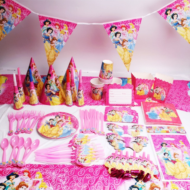 Child Birthday Party Supplies
 135pcs lot Princess Party Favors Children Birthday Party