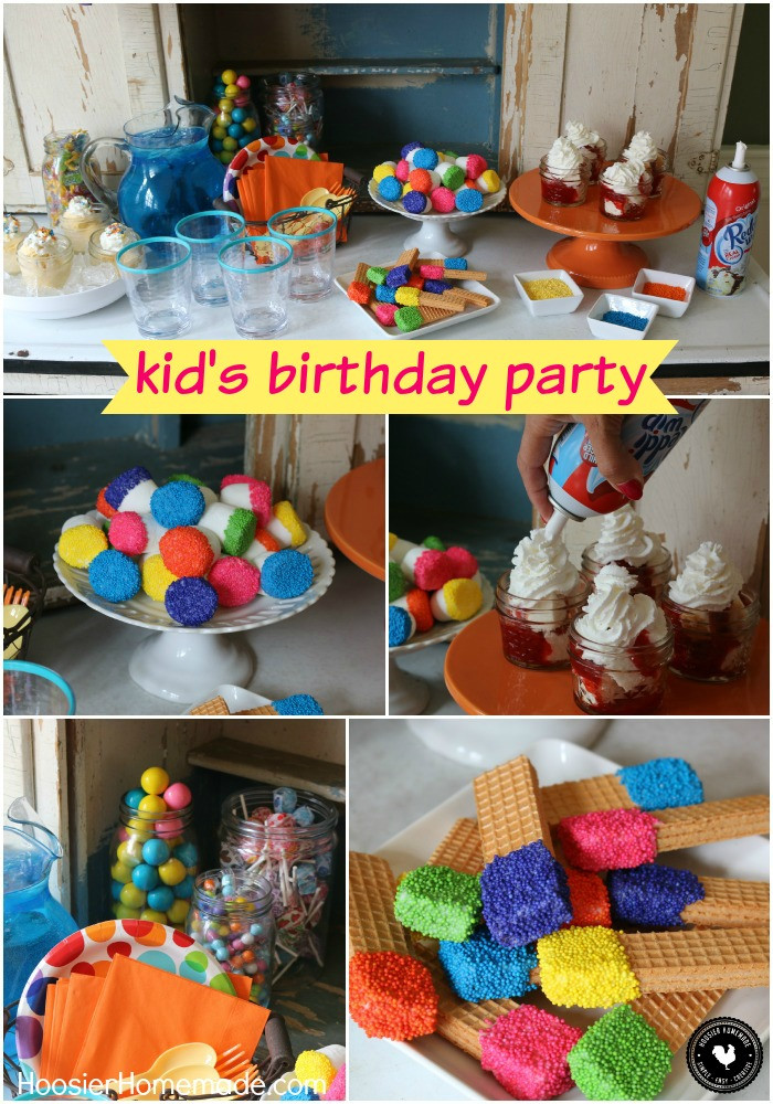 Child Birthday Party Supplies
 Easy Kid s Birthday Party Ideas Hoosier Homemade