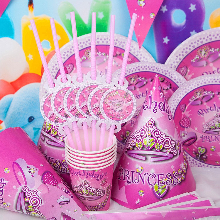 Child Birthday Party Supplies
 Aliexpress Buy DIY Princess girl Kids Birthday