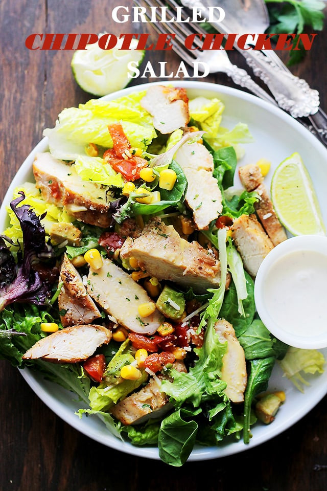 Chipotle Chicken Salad
 Grilled Chipotle Chicken Salad Recipe