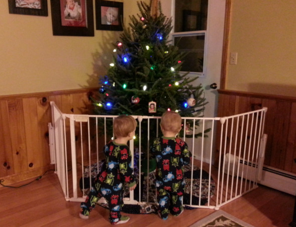 Christmas Tree Gate For Baby
 What Twin Toddlers Love To Do
