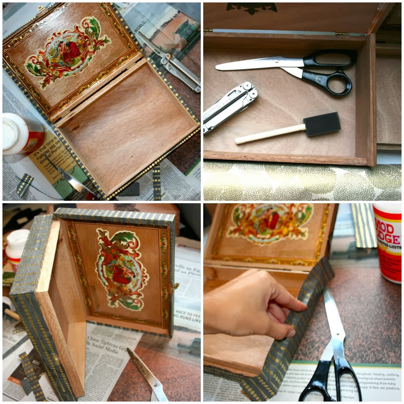 Cigar Box Craft Ideas
 Oy Noel DIY Cigar Box Jewelry Box