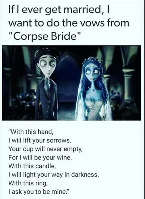 Corpse Bride Wedding Vows
 corpse bride vows