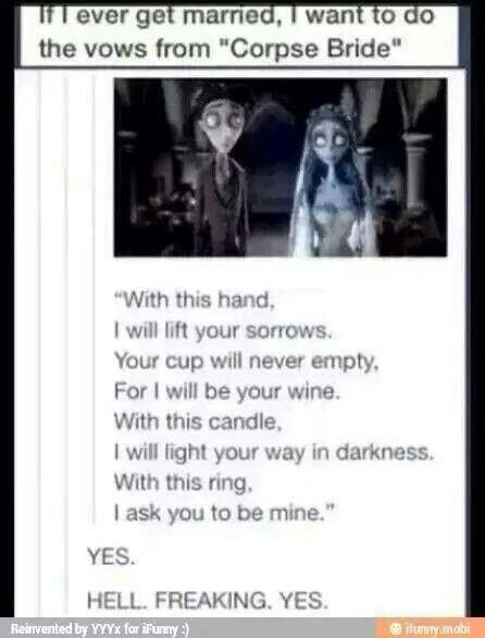 Corpse Bride Wedding Vows
 17 Best images about corpse bride on Pinterest