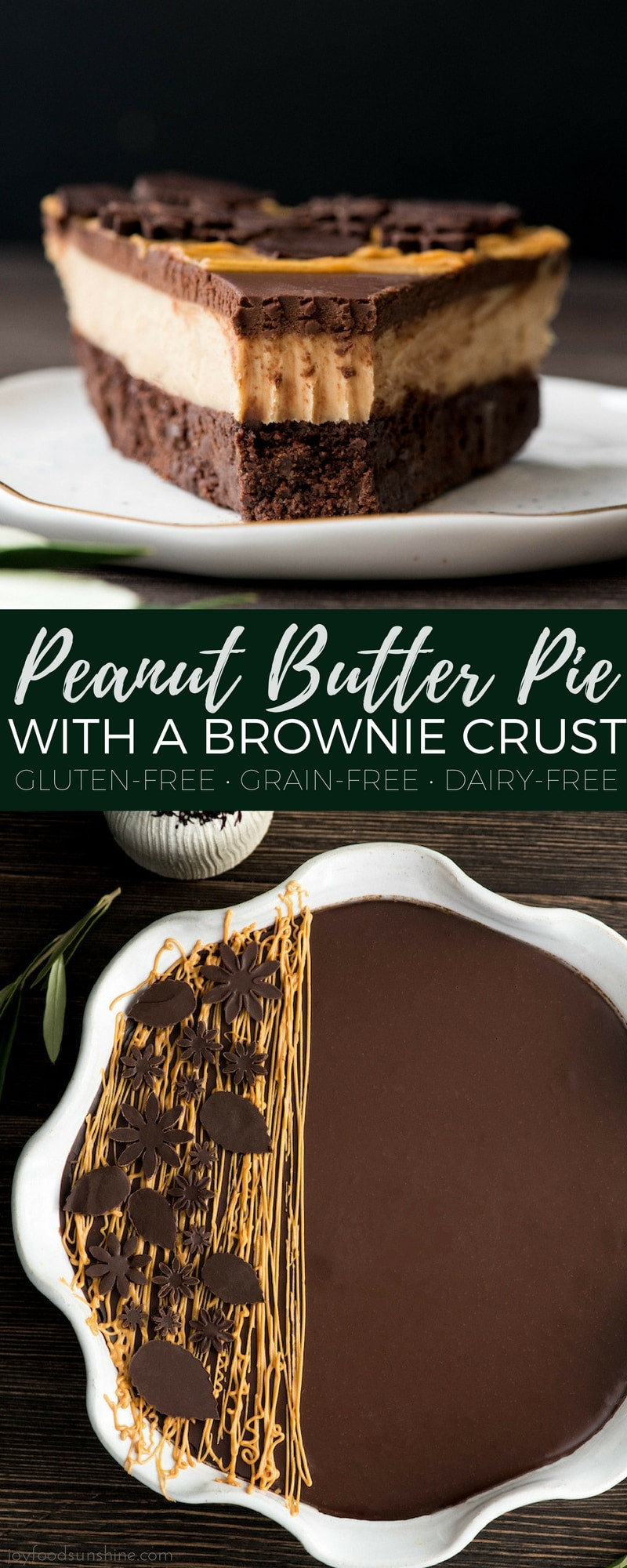 Dairy Free Pie Recipes
 Peanut Butter Pie with a Brownie Crust Gluten Free
