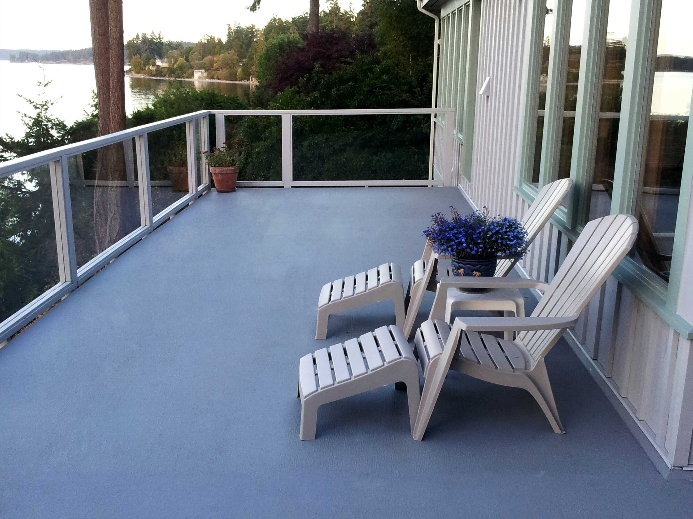 Deck Coating Paint
 Roof Deck With Chairs Coated with Safe T Deck Elastomeric