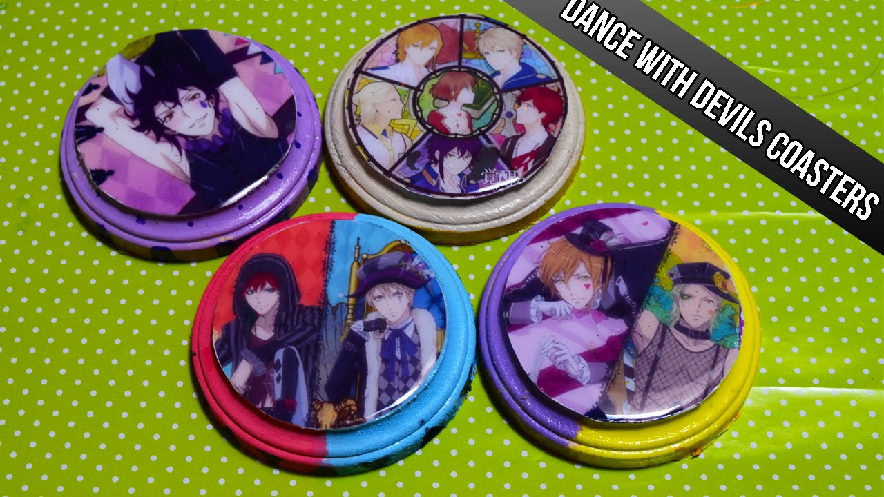 DIY Anime Decorations
 Anime Decorations DIY Dance With Devils Coasters
