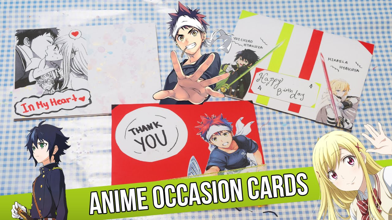 DIY Anime Decorations
 Anime Decorations DIY Anime Occasion Cards