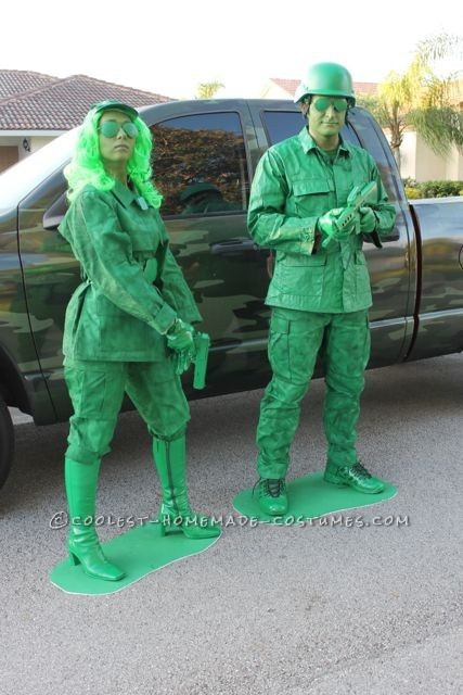 DIY Army Costume
 31 Creative DIY Halloween Costumes Made for Couples