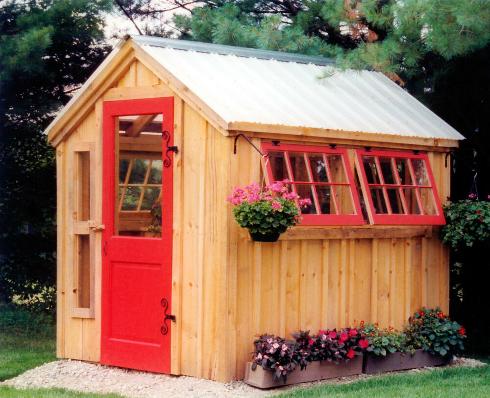 DIY Barn Plans
 DIY PLANS 6 x 8 Greenhouse Storage Shed Garden Tool