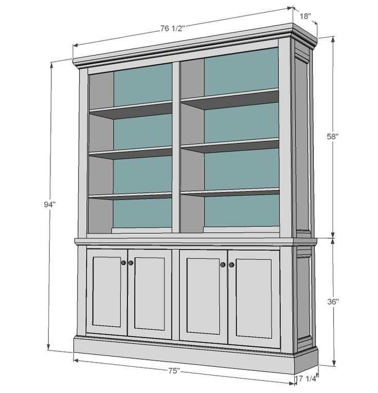 DIY China Cabinet Plans
 1000 images about buffet building plans on Pinterest