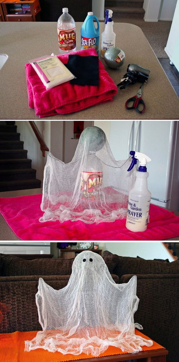 DIY Halloween Ghost Decorations
 25 Easy and Cheap DIY Halloween Decoration Ideas 2017