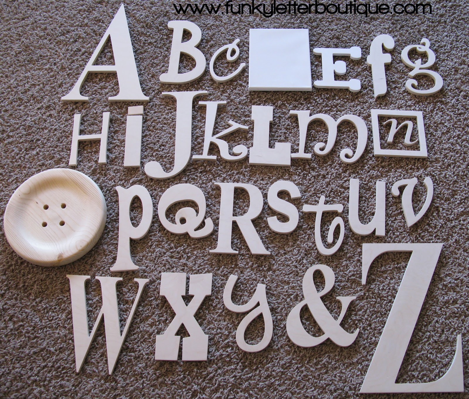DIY Letters On Wood
 The Funky Letter Boutique DIY Wooden Letters and Home