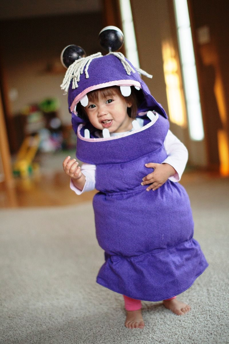 DIY Monsters Inc Costume
 50 Adorable Baby Wearing Halloween Costumes To Make You