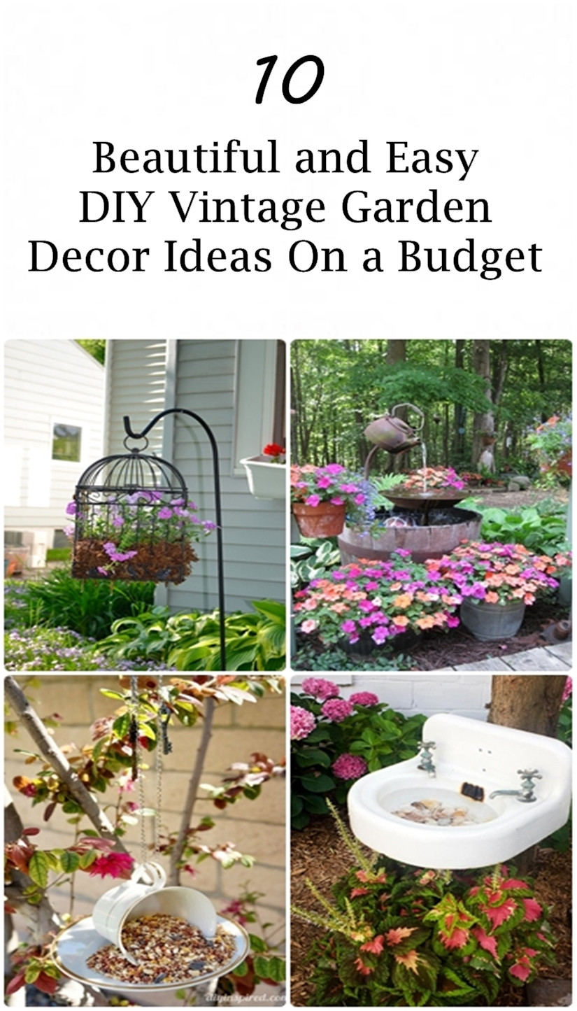 DIY Outdoor Art
 10 Beautiful and Easy DIY Vintage Garden Decor Ideas a