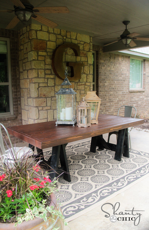 DIY Outdoor Dining Table
 DIY Table Pottery Barn Inspired Shanty 2 Chic