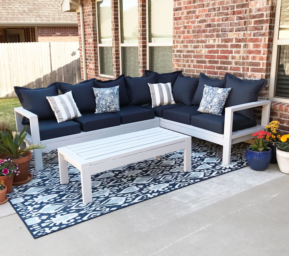 DIY Outdoor Sectional Plans
 2x4 Outdoor Sofa