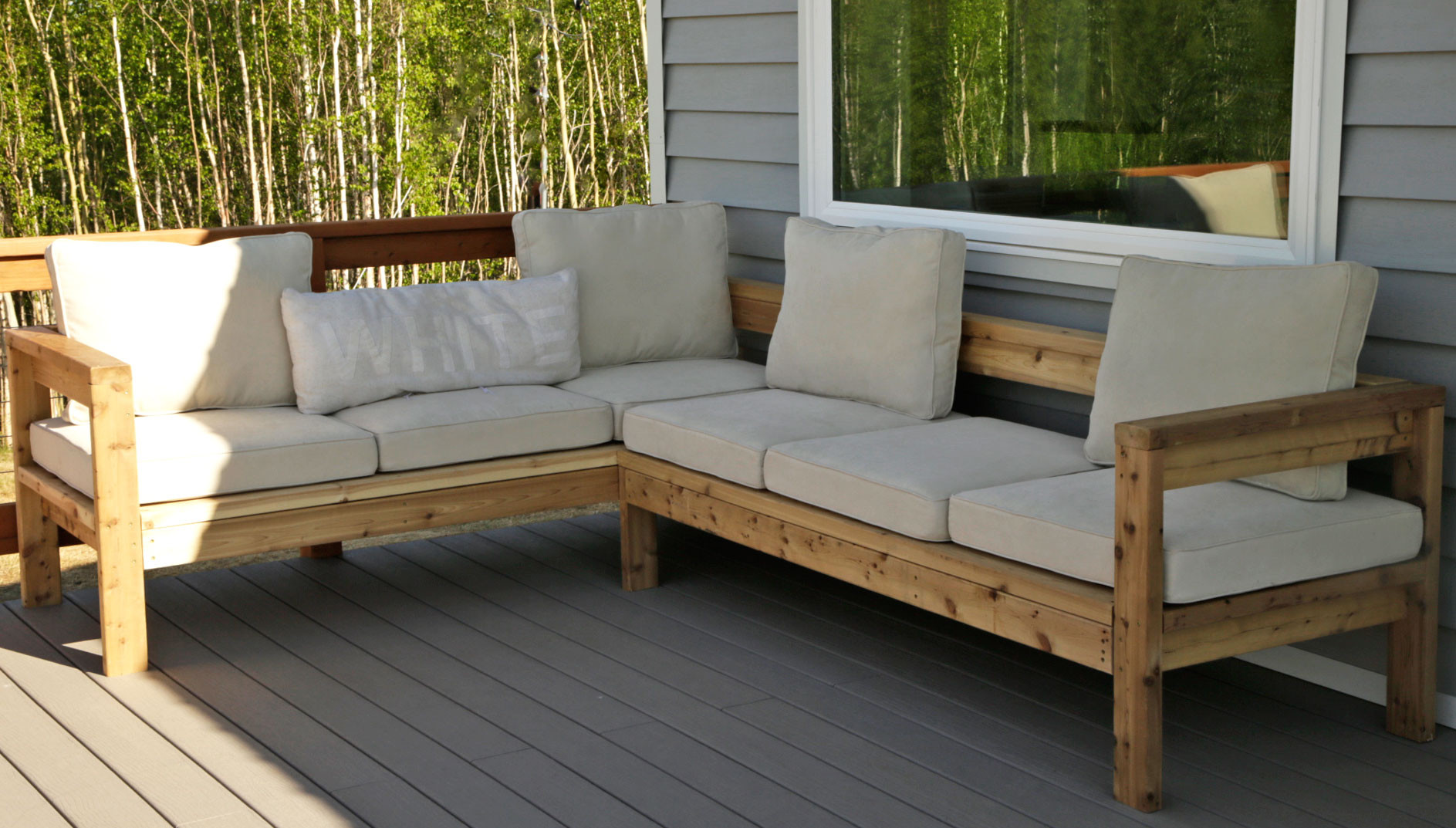 DIY Outdoor Sectional Plans
 Furniture Inspiring Patio Furniture Design Ideas With Diy