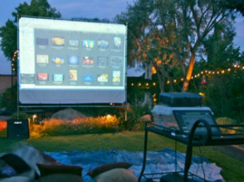 DIY Outdoor Theatre Screen
 230 best DIY Outdoor Backyard Movie Theater images on