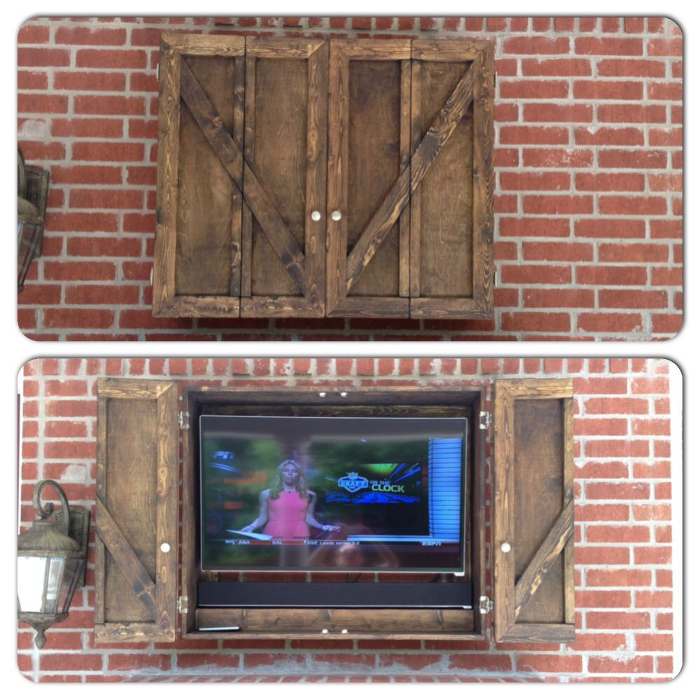 DIY Outdoor Tv Enclosure
 Our new custom outdoor TV cabinet diy projects