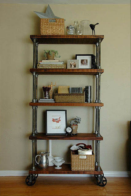 DIY Pipe And Wood Shelves
 59 DIY Shelf Ideas Built With Industrial Pipe