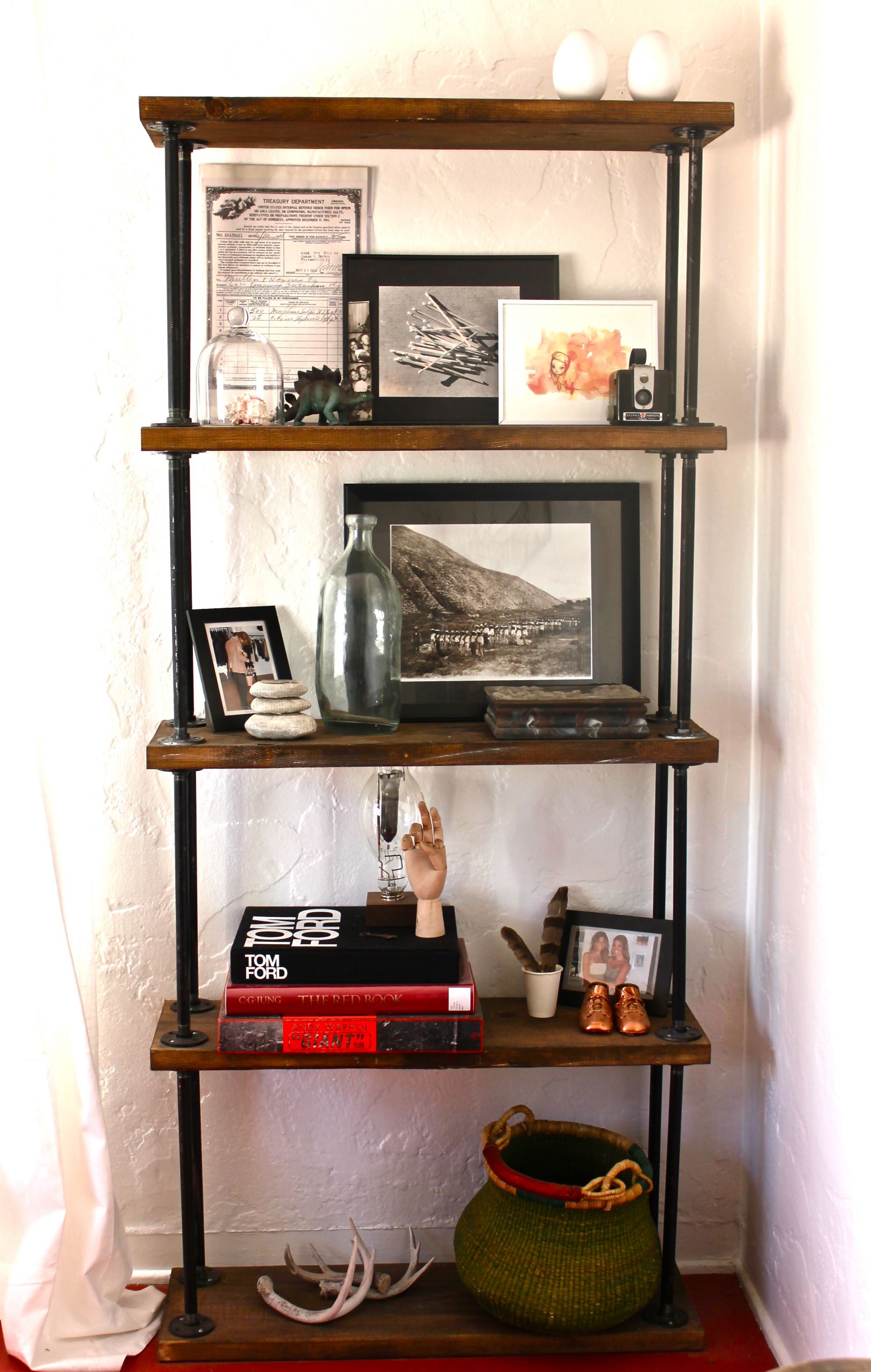 DIY Pipe And Wood Shelves
 how to pipe shelf