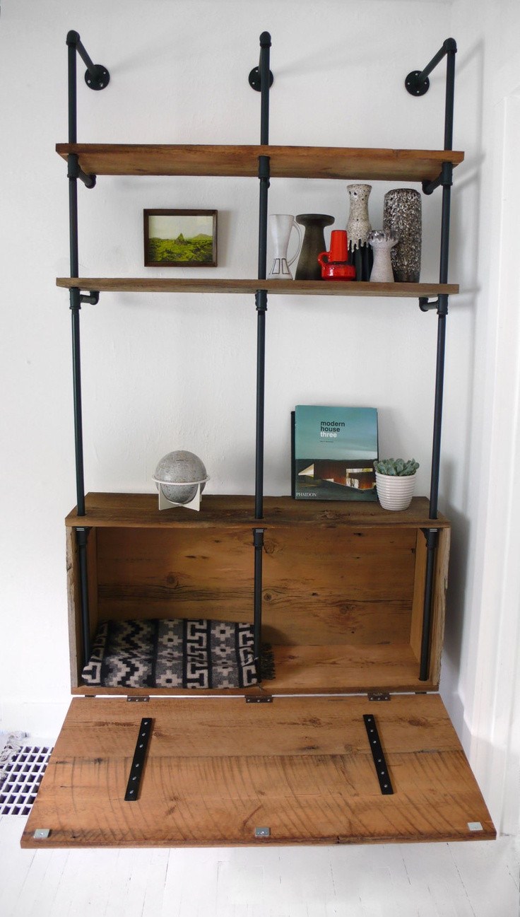 DIY Pipe And Wood Shelves
 17 images about DIY Plumbing Pipe & Scaffolding Tubes in