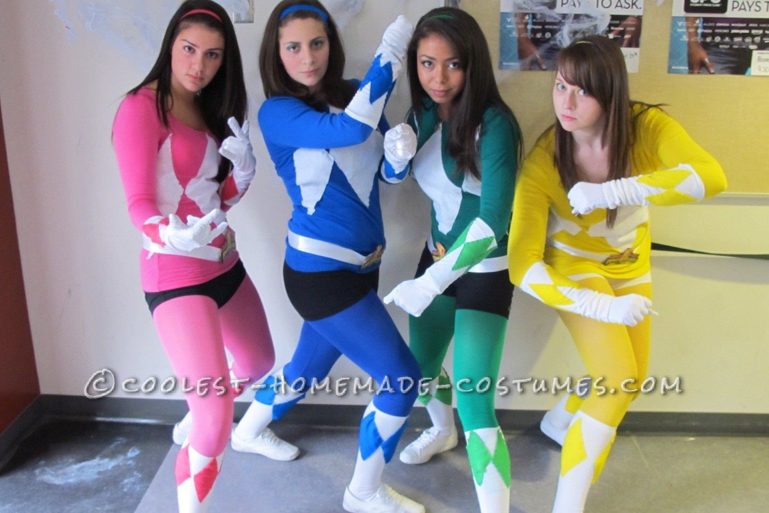 DIY Power Ranger Costumes
 Awesome Go Go Power Rangers Group Costume This website