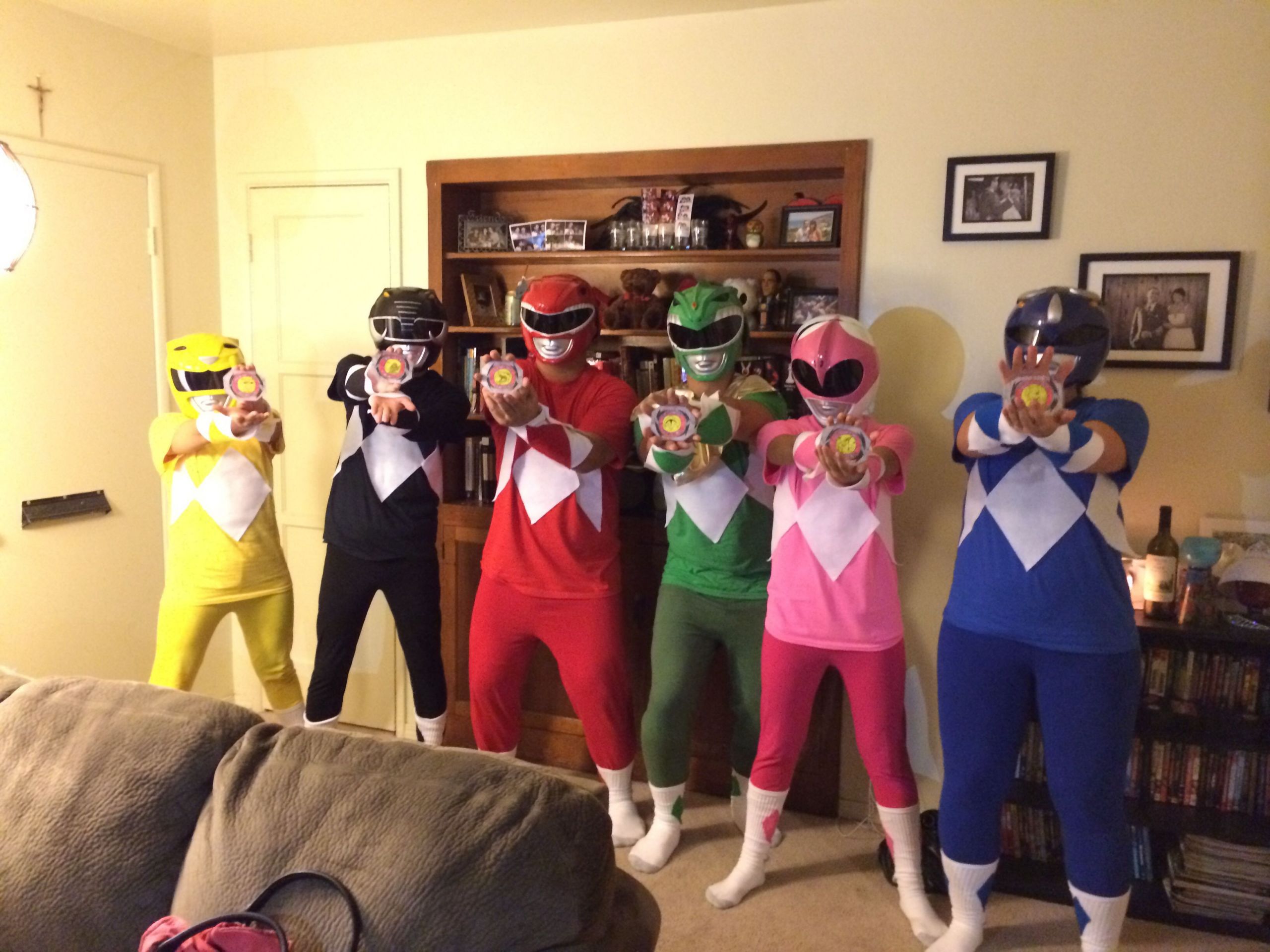 DIY Power Ranger Costumes
 Power Rangers DIY costumes Superhero themed party