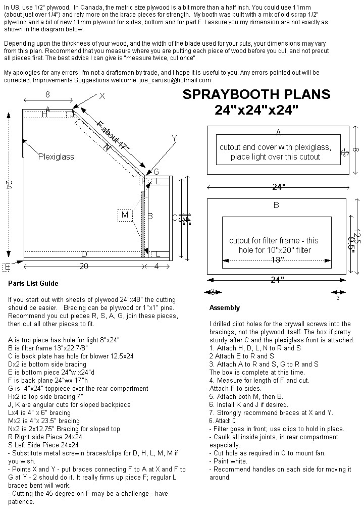 DIY Spray Booth Plans
 Paint Booth DIY Scale Auto Magazine For building