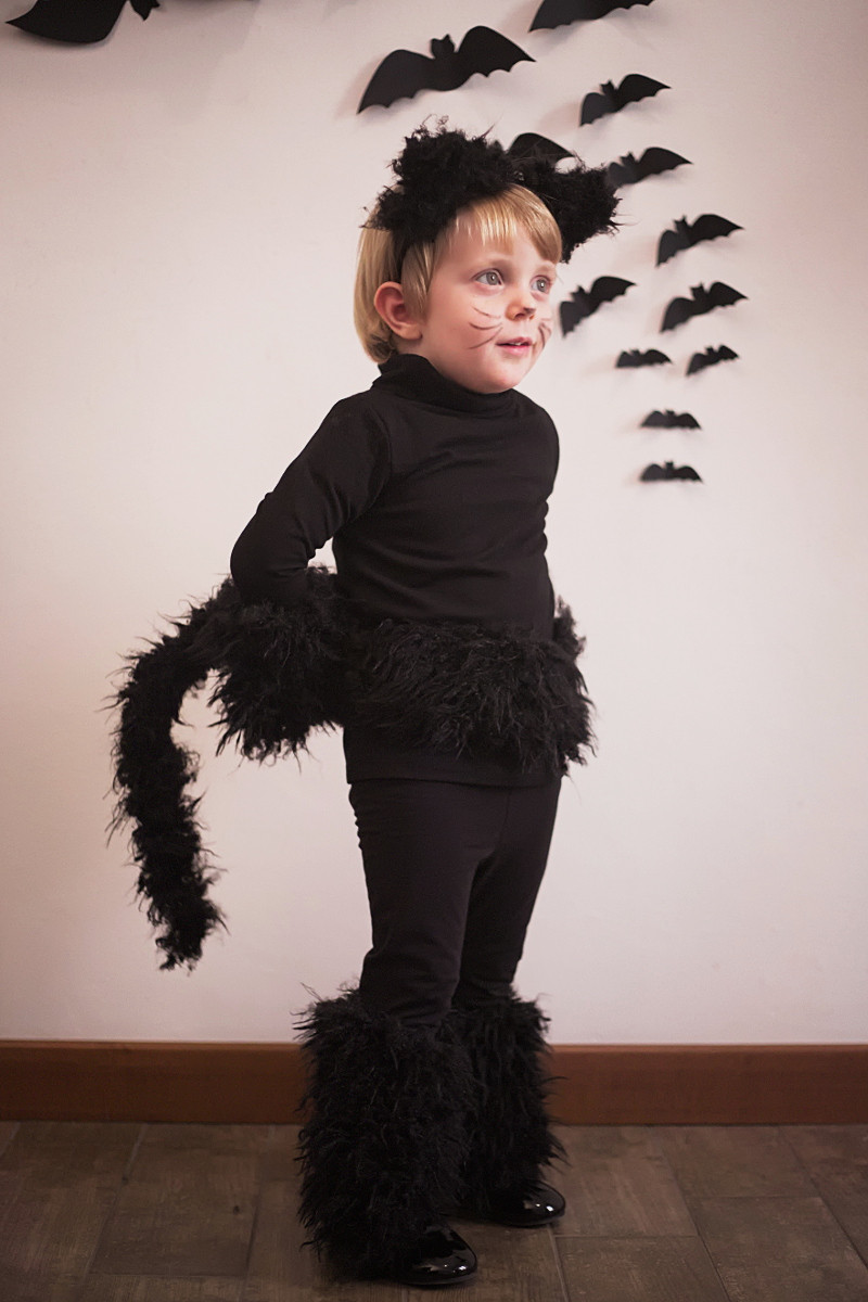 DIY Toddler Cat Costume
 Halloween kids costumes black cat part I Fannice Kids