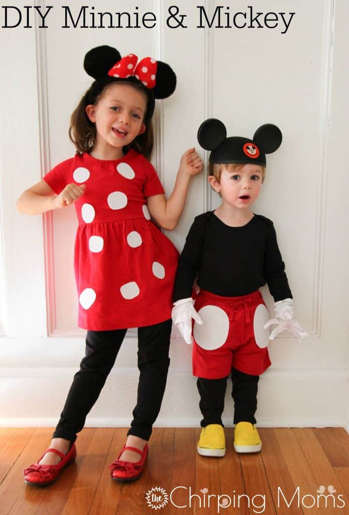 DIY Toddler Minnie Mouse Costume
 Cute DIY Mickey and Minnie Costumes for All Sizes
