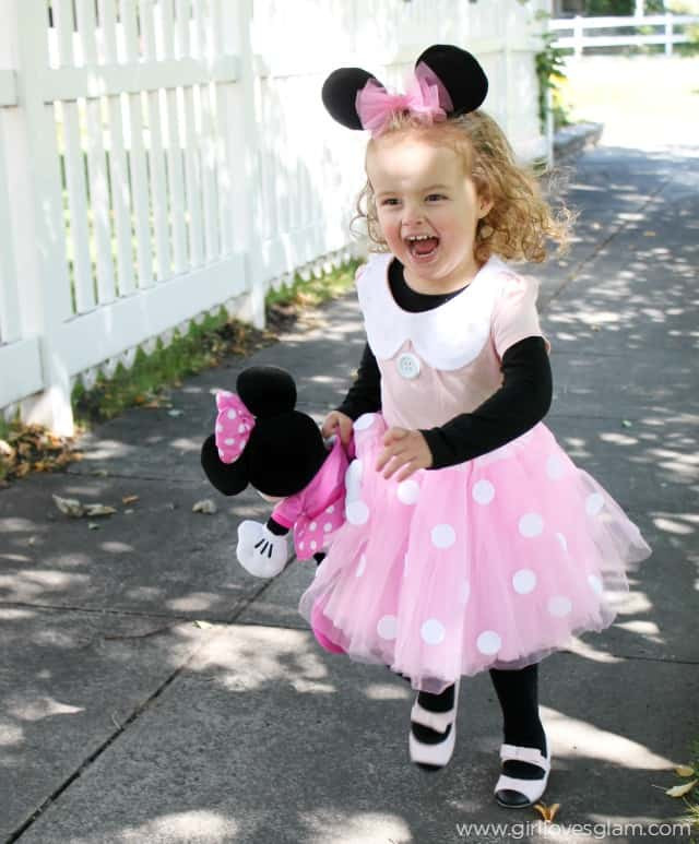 DIY Toddler Minnie Mouse Costume
 DIY No Sew Minnie Mouse Costume Girl Loves Glam