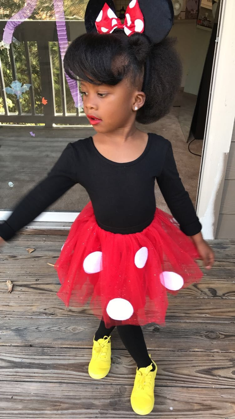 DIY Toddler Minnie Mouse Costume
 Many of you have pinned this My daughter is now very ill