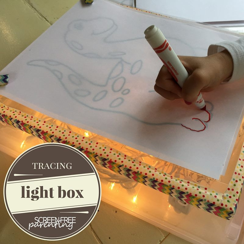 DIY Tracing Light Box
 Screen Free Dinner Preparation What s Under My Kitchen