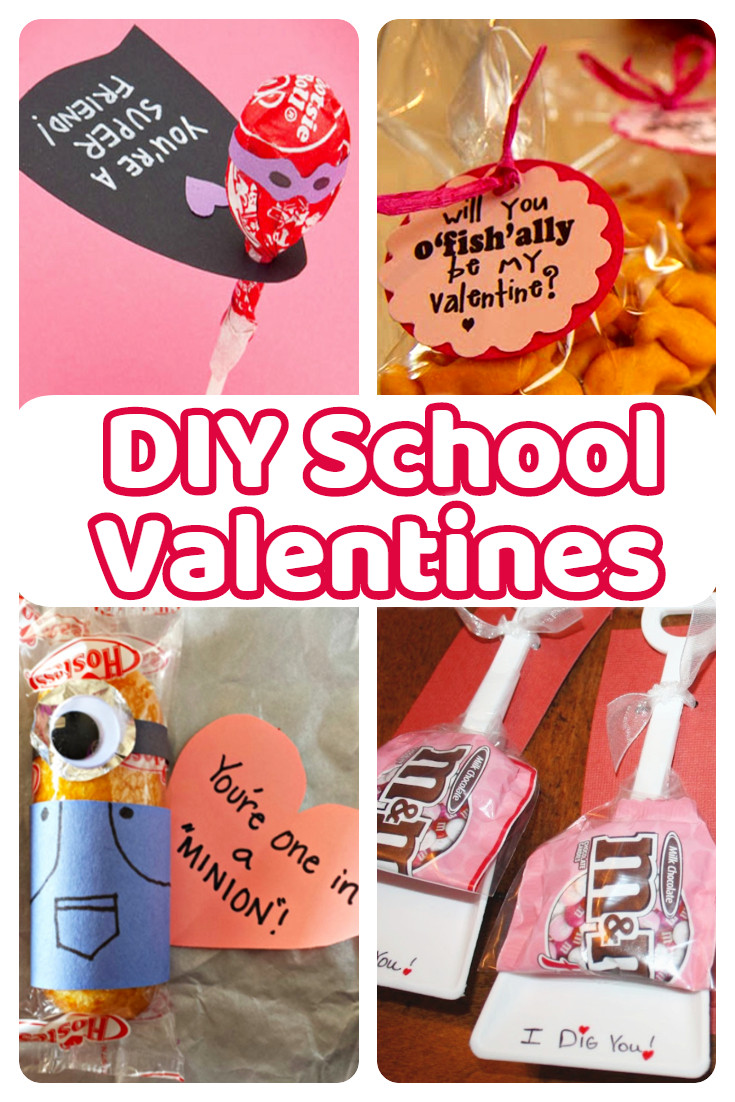 DIY Valentines Cards Kids
 DIY School Valentine Cards for Classmates and Teachers