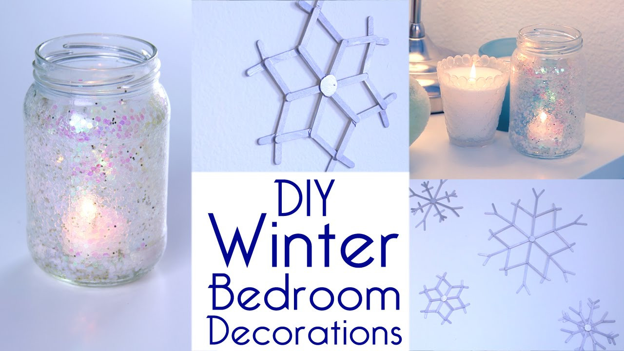 DIY Winter Decor
 Room Decor DIY Winter Bedroom Decorations Tutorial
