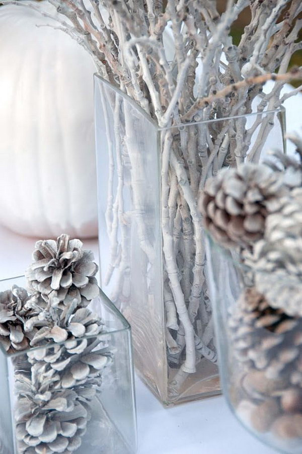 DIY Winter Decor
 30 Beautiful Pinecone Decorating Ideas & Tutorials for Holiday