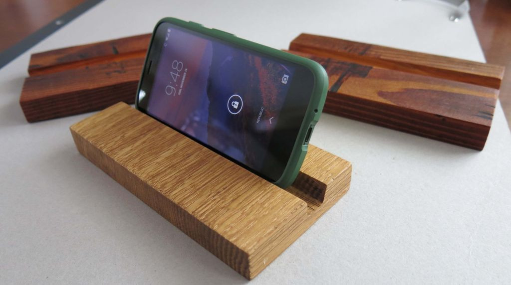 DIY Wood Cell Phone Stand
 DIY Wooden Phone Stand 7 Steps