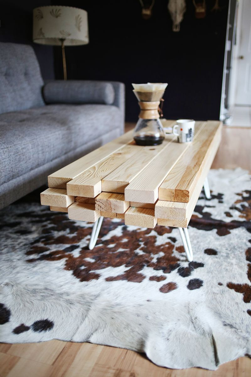 DIY Wood Coffee Tables
 DIY Wooden Coffee Table A Beautiful Mess