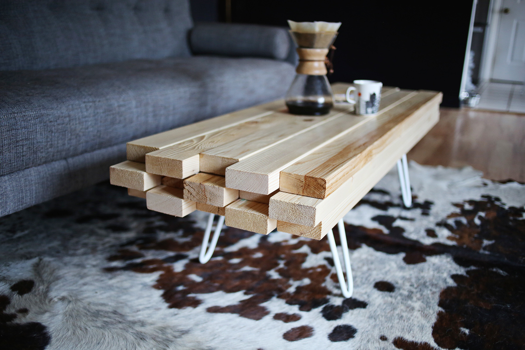 DIY Wood Coffee Tables
 DIY Wooden Coffee Table A Beautiful Mess