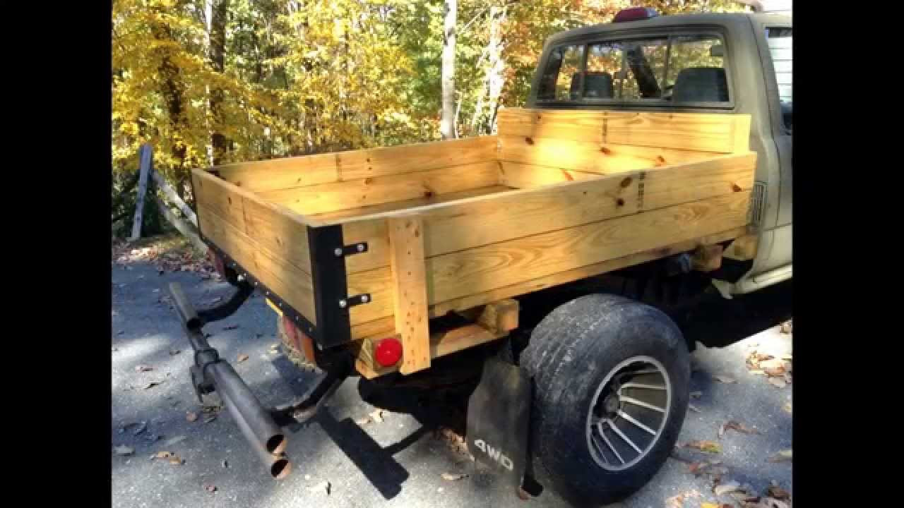 DIY Wood Flatbed
 HOME MADE TOYOTA WOODEN FLATBED