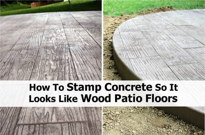 DIY Wood Flooring On Concrete
 DIY Stamped Concrete Wood