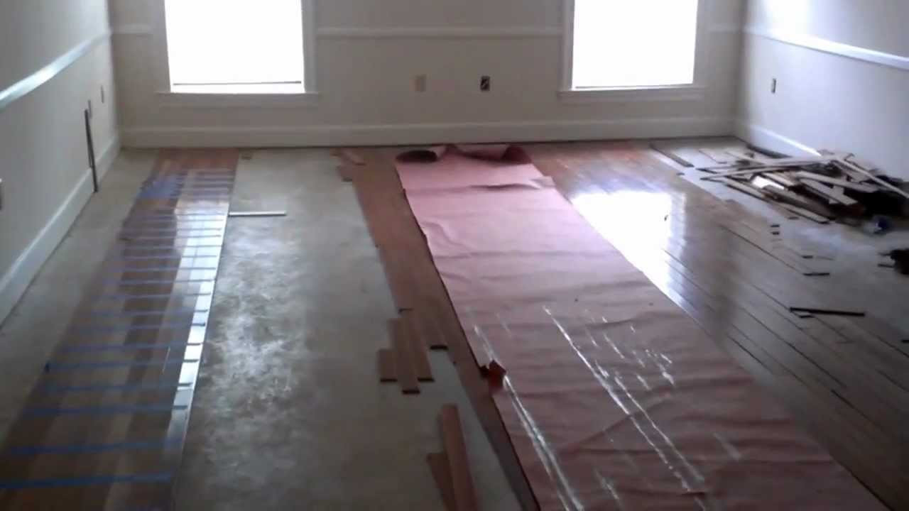 DIY Wood Flooring On Concrete
 hardwood floors over concrete floors DIY