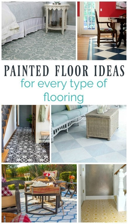 DIY Wood Flooring On Concrete
 15 Gorgeous Painted Floors Ideas for Every Type of