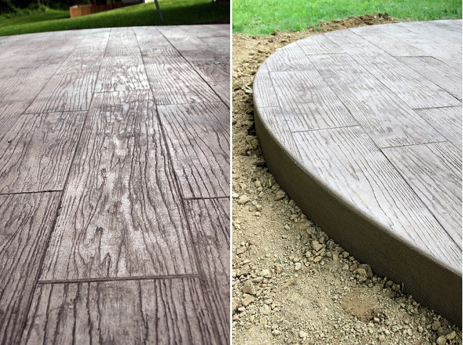 DIY Wood Flooring On Concrete
 DIY Stamped Concrete Wood