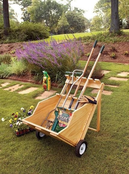 DIY Wood Utility Cart
 56 best images about Yard Garden Utility Carts