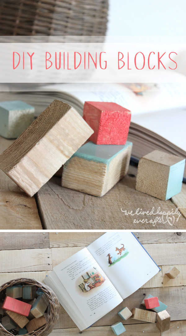 DIY Wooden Blocks
 We Lived Happily Ever After DIY Modern Ombre Wood Blocks