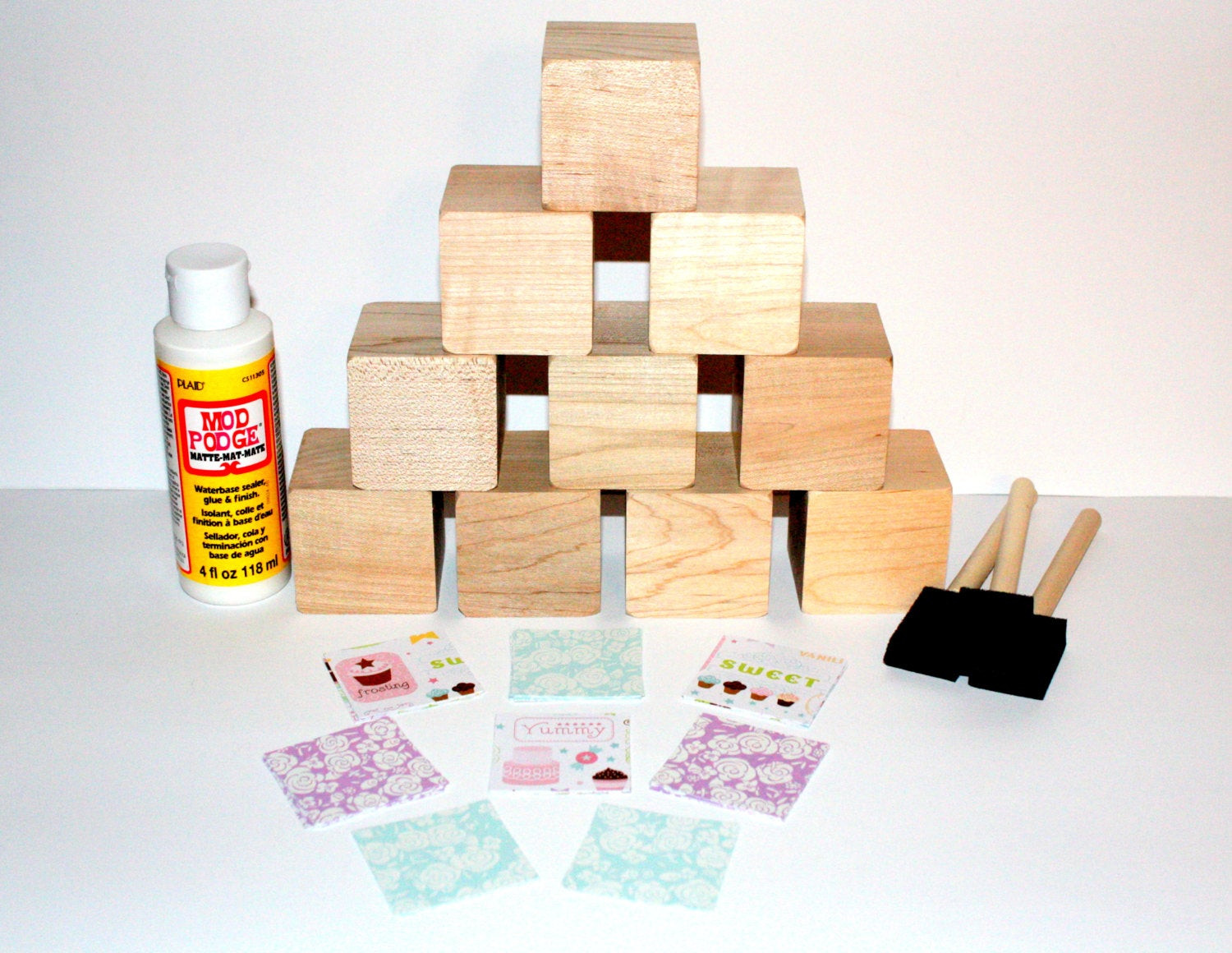 DIY Wooden Blocks
 DIY Baby Block Kit Wooden Baby Blocks Birthday Party Decor