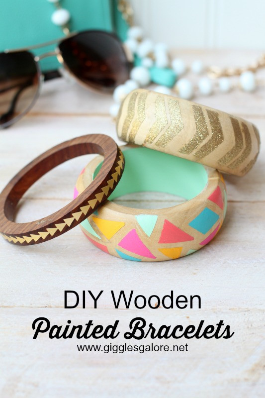 DIY Wooden Bracelet
 DIY Painted Wooden Bracelets